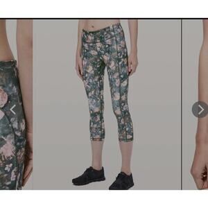 Lululemon Speed Up Crop *21"  Frosted Rose Multi  8 Activewear  Summer Festival